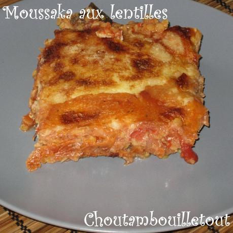 Moussaka végétarienne aux lentilles moussaka lentilles 2