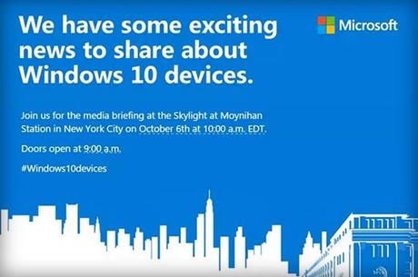 Microsoft lance les invitations pour le 6 octobre