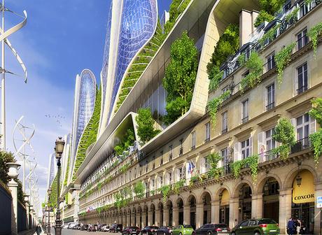 La France 100% renouvelable en 2050 : un rapport explosif dévoilé vincent-callebaut-architectures-paris-smart-city-2050-green-towers-designboom-02