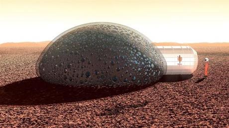 Imprimer logements et hôtels en 3D ? SFERO-3dprinted-homes-on-mars