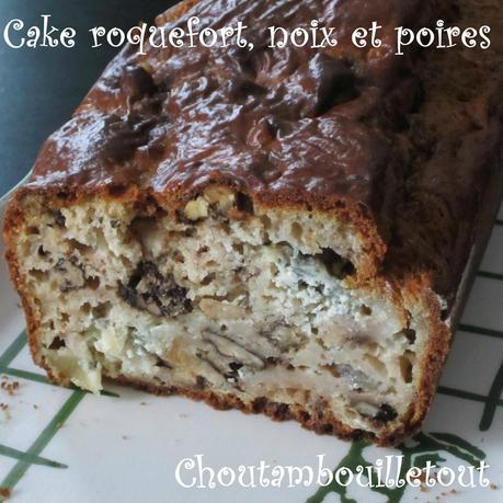 Cake roquefort noix poire