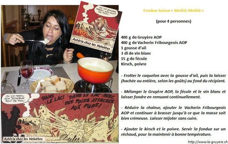 J'ai testé... Des Helvétiques atypiques = le musée et le bar HR Giger, et le tibet museum d'A.Bordier (à Gruyères, en Suisse) fondue moitié-moitié fromage gruyère vacherin suisse