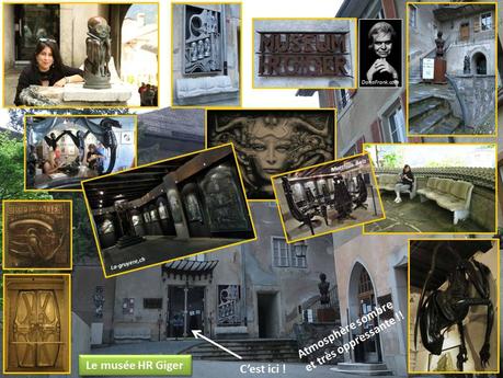 J'ai testé... Des Helvétiques atypiques = le musée et le bar HR Giger, et le tibet museum d'A.Bordier (à Gruyères, en Suisse) musee museum hr giger gruyeres suisse alien