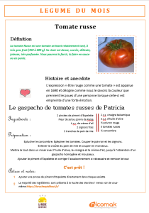 Le légume du mois – La tomate Russe ! légume du mois- Septembre