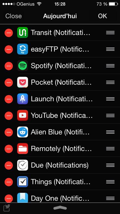iOS 9: Launch Center Pro dans le centre de notifications! iOS 9: Launch Center Pro dans le centre de notifications!