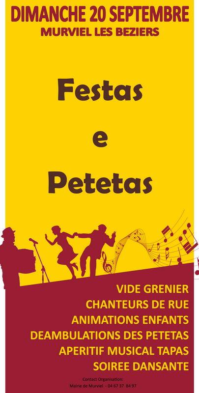 Festas e Petetas à Murveil les Béziers le 20 septembre Festas e Petetas à Murveil les Béziers le 20 septembre