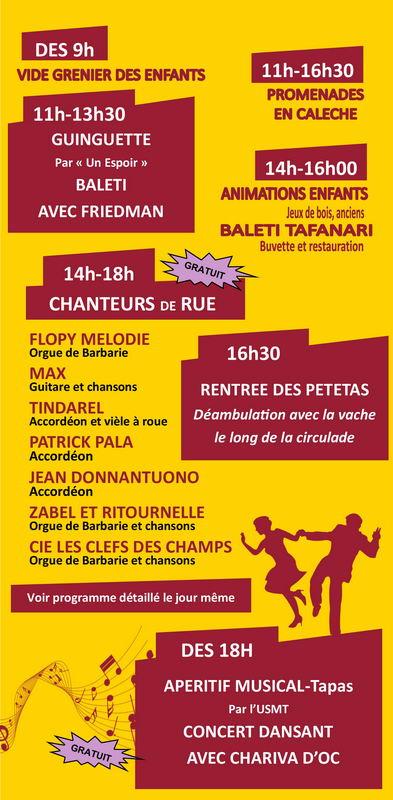 Festas e Petetas à Murveil les Béziers le 20 septembre Festas e Petetas à Murveil les Béziers le 20 septembre