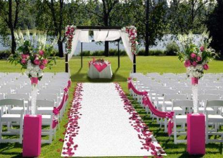 7 détails originaux pour votre réception de mariage tapis-eglise-mariage