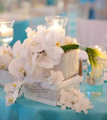 7 détails originaux pour votre réception de mariage centre-table-strass