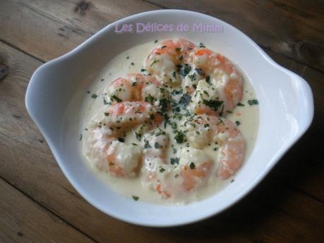 Scampi (ou gambas) à la crème d’ail et au Riesling Scampi (ou gambas) à la crème d’ail et au Riesling 5