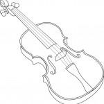 dessin de violon