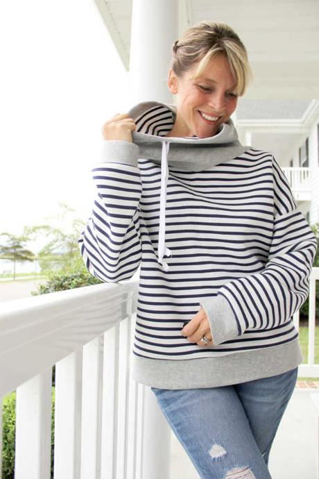 Patron gratuit : un sweat-shirt col boule Patron gratuit : un sweat-shirt col boule