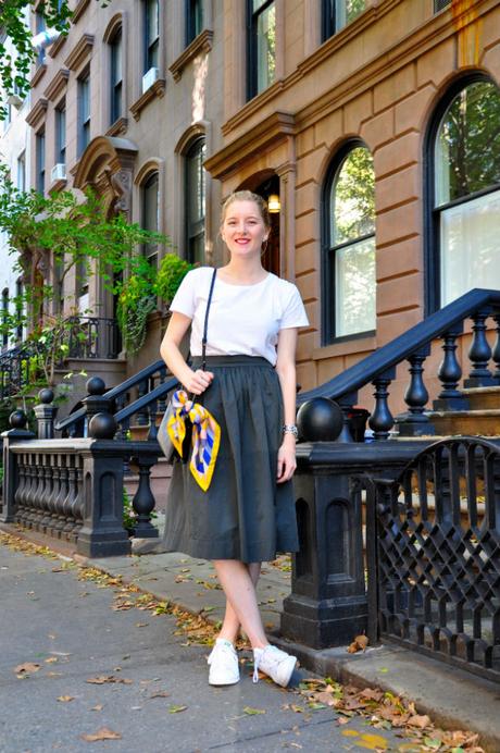 Envie #107 : Mes 4 tenues de la rentrée préférées/ Black is black jupe midi girly