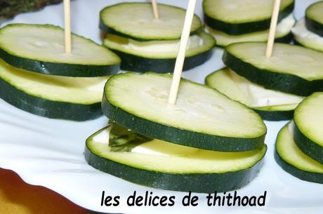 1er cours sur la courgette de l'entrée au dessert