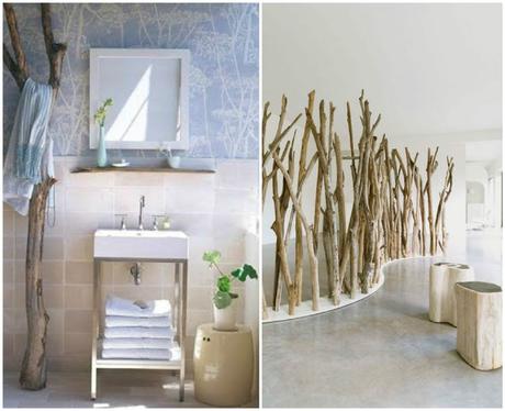 Envie de… bois flotté ! salle de bain et paravent