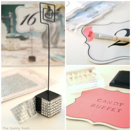 La feuille de strass pour personnaliser vos faire parts et autres cartes décorer-marque-place-strass