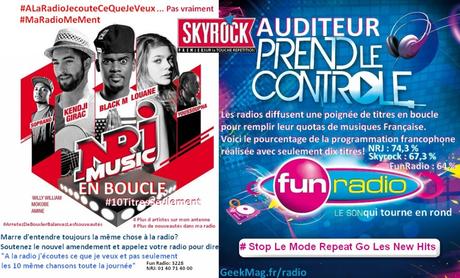 #ALaRadioJecouteCeQueJeVeux … pas vraiment Quota_radio_flyer_NRJ_Fun_Radio
