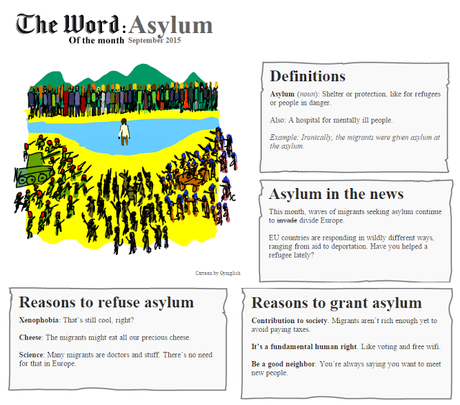 The Word of the Month (SEPTEMBER 2015) : ASYLUM