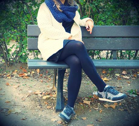 Un snood pour 2 snood bleu 2