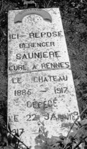 La tombe de Béranger Saunière à Rennes le Château.