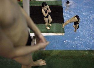 Les futures stars chinoises du plongeon