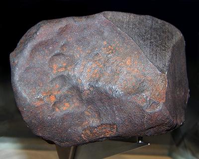 Photograph of a portion of the Neuschwanstein meteorite, which contains enstatite