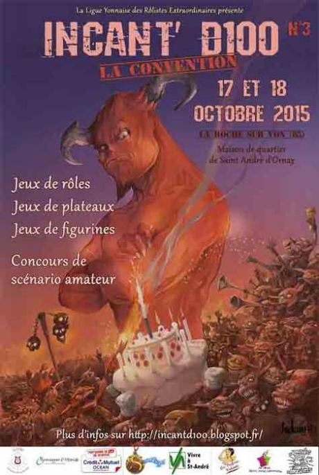 Convention de Jeu de Rôle Incant’D100 à la Roche sur Yon Convention de Jeu de Rôle Incant’D100 à la Roche sur Yon