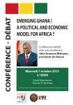 Conference du President du Ghana John Mahama a Sciences Po Bordeaux