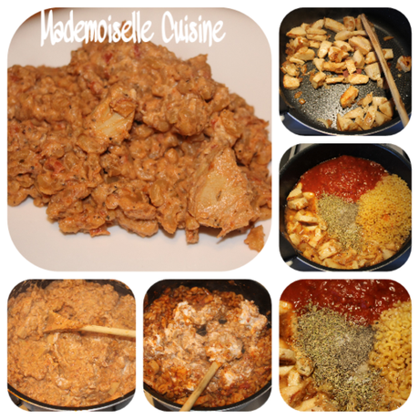 One pot pasta au poulet, tomate et ricotta One pot pasta au poulet, tomate et ricotta