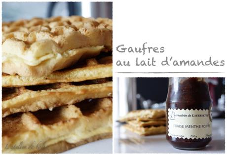 Gaufres au lait d’amande pour allergique au lactose Gaufres au lait d'amandes 4