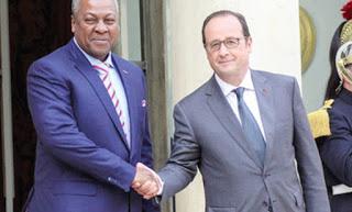 Entretien des présidents du Ghana et France