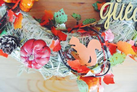 DIY couronne porte automne