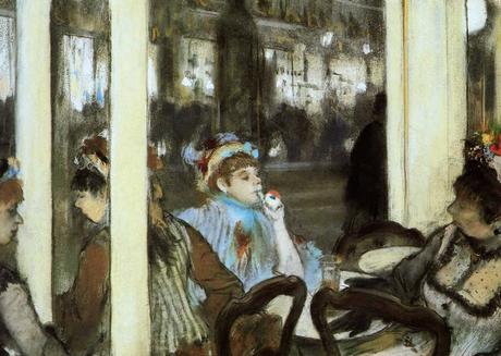 DEGAS E., Femmes à la terrasse d’un café, le soir, 1877, pastel sur monotype, Paris (Musée d’Orsay). © Musée d’Orsay, Dist. RMN-Grand Palais / Patrice Schmidt 