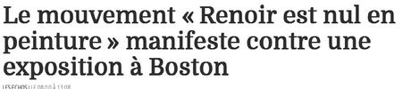 Happening anti Renoir à Boston