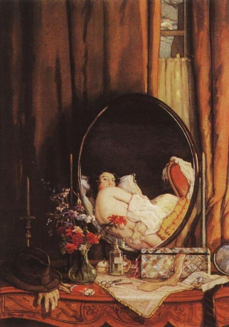 1934 somov intimate-reflection-in-the-mirror-on-the-dressing-table