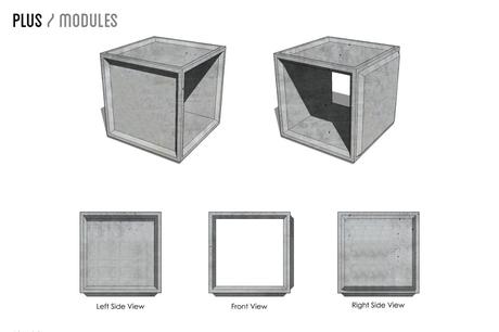 PLUS Modules béton par Bertrand Jayr pour Lyon Béton PLUS Modules béton par Bertrand Jayr pour Lyon Béton