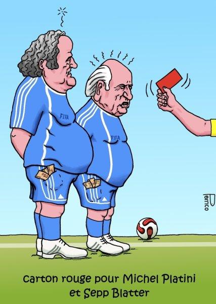 carton rouge pour Platini et Blatter