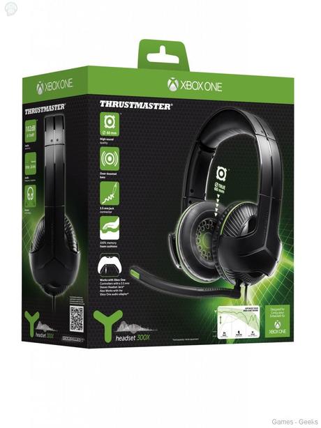 PackshotY300X 766x1024 Y 300X: Le casque gaming de Thrustmaster sous licence officielle Xbox One  Y 300X Xbox One Thrustmaster casque 