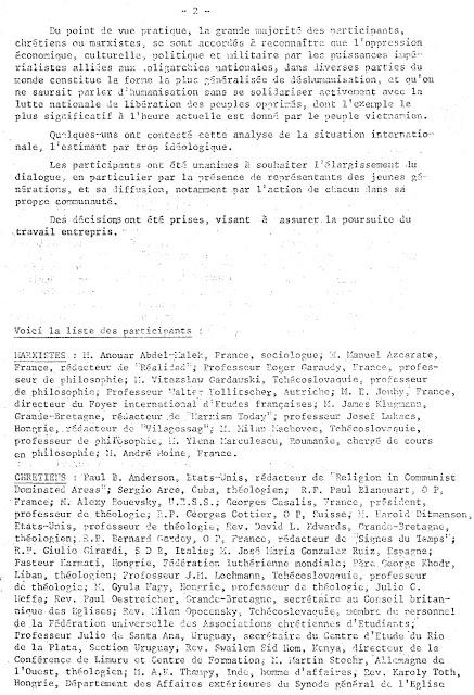 Genève 1968. Le dialogue chrétiens-marxistes