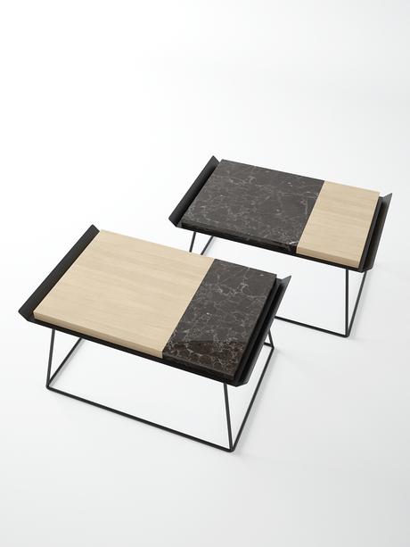 Collection Temple table bois et marbre par Dmitry Kozinenko Collection Temple table bois et marbre par Dmitry Kozinenko