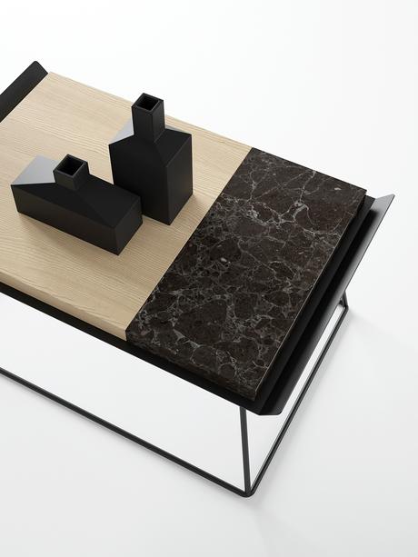 Collection Temple table bois et marbre par Dmitry Kozinenko Collection Temple table bois et marbre par Dmitry Kozinenko