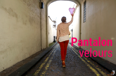 Pantalon velours chloesclothes- pantalon et coeur