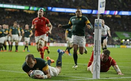 Puissance 4 – Retour sur les Quarts L'essai en fin de rencontre de Fourie du Preez après une superbe chistera de Duane Vermeulen