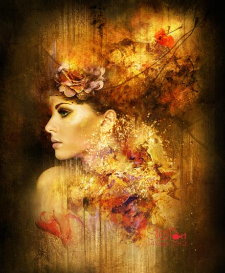STELLART Retro portrait of a beautiful woman. Vintage style. Fashion photo