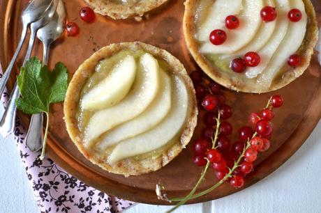 Tartelettes crues pomme ~ poire { Vegan & Sans gluten }