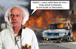 Et comme ça marche encore, Jean du Voyage continue bttf - delorean brulée