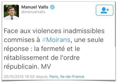 Et comme ça marche encore, Jean du Voyage continue twitt valls moirans