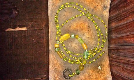Necklace and belt, between Busua Inn and Ezile Bay - Ghana