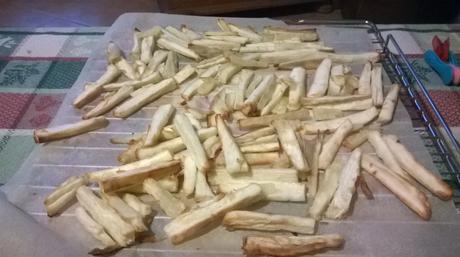 Frites de manioc au four