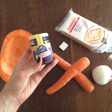 Soupe au potiron, carottes et tapenade Ingrédients